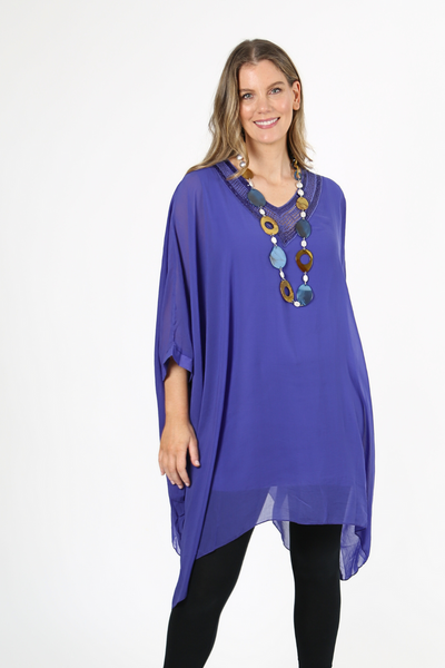 Martha Kaftan Top Purple