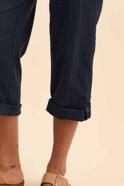 Corey 7/8 Cargo Pants Navy