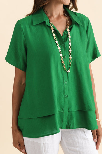 Tilly Layered Shirt Green