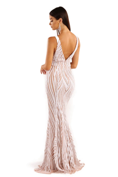 Verona Sequins Dress White