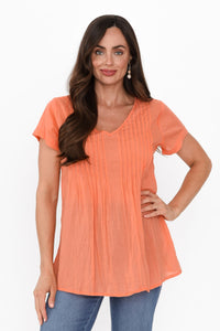 Milani Cotton Blouse Orange