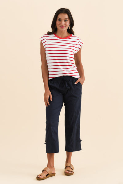 Corey 7/8 Cargo Pants Navy