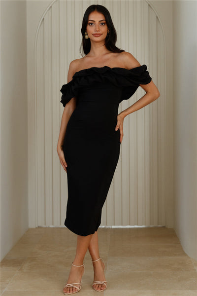Karla Off Shoulder Midi Dress