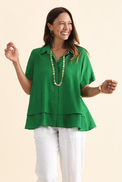 Tilly Layered Shirt Green