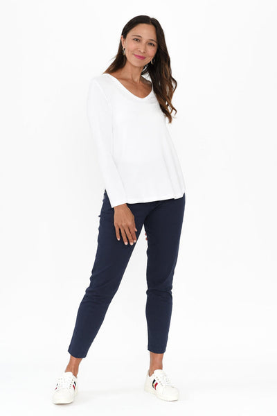 Kim Drawstring Pants Navy