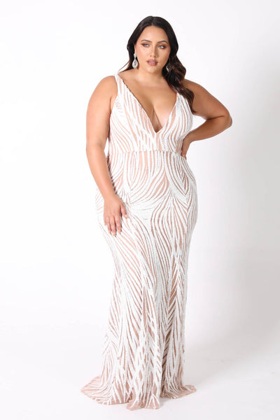 Verona Sequins Dress White