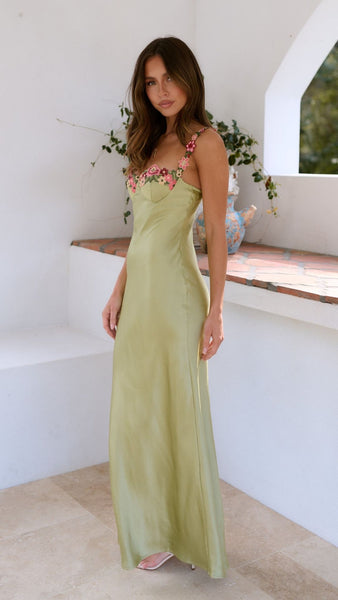 Magnolia Maxi Dress Lime