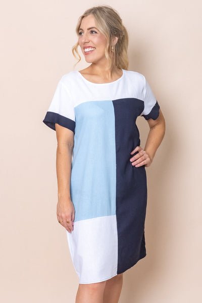 Corey Block Print Dress
