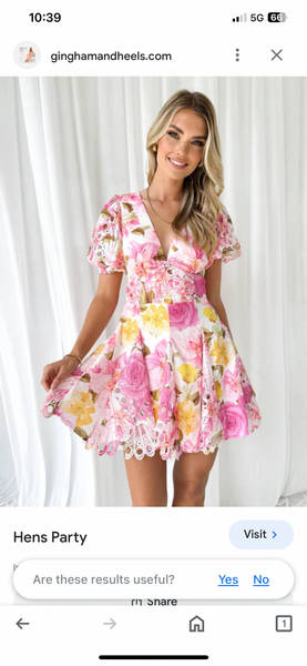 Parla Mini Dress Floral Pink