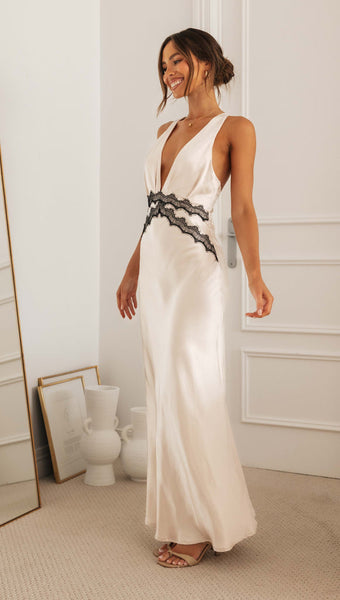 Sabina Maxi Dress Beige