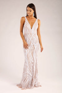 Verona Sequins Dress White