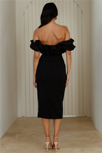 Karla Off Shoulder Midi Dress