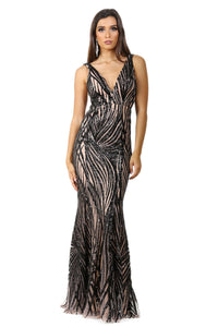 Verona Sequins Dress Black