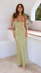 Magnolia Maxi Dress Lime