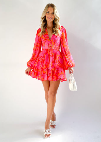 Nora Mini Dress Orange