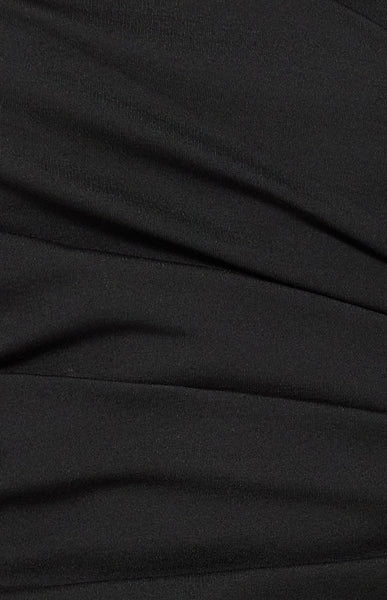 Leah Asymmetrical Hem Top Black
