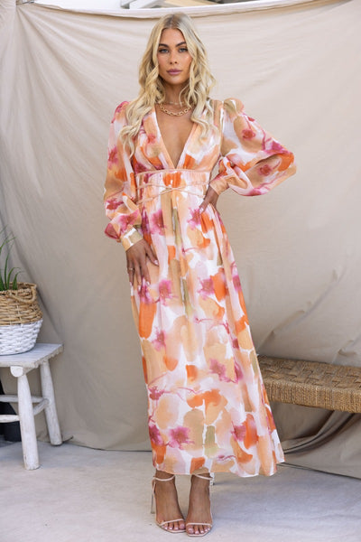 Tamara Maxi Dress Orange