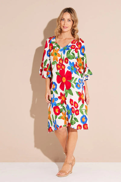 Frankly Floral Dress White