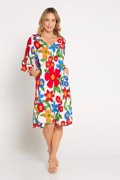 Frankly Floral Dress White