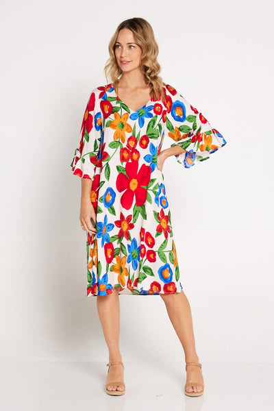Frankly Floral Dress White
