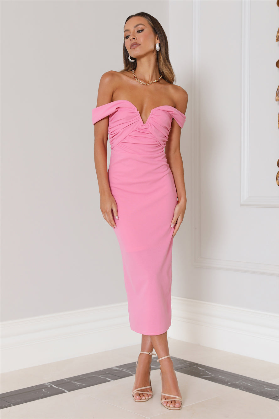 Allure Midi Dress Pink