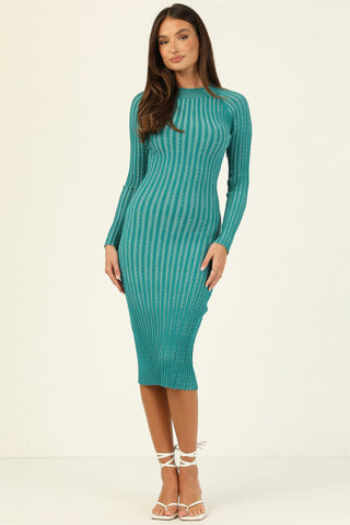 Leanora Knit Dress Green