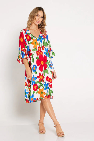 Frankly Floral Dress White