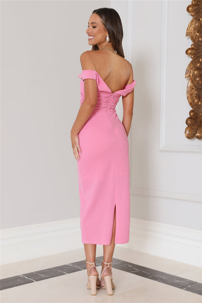Allure Midi Dress Pink